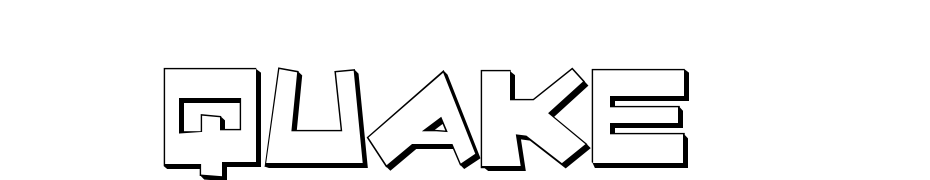 Quake & Shake 3D Font Download Free